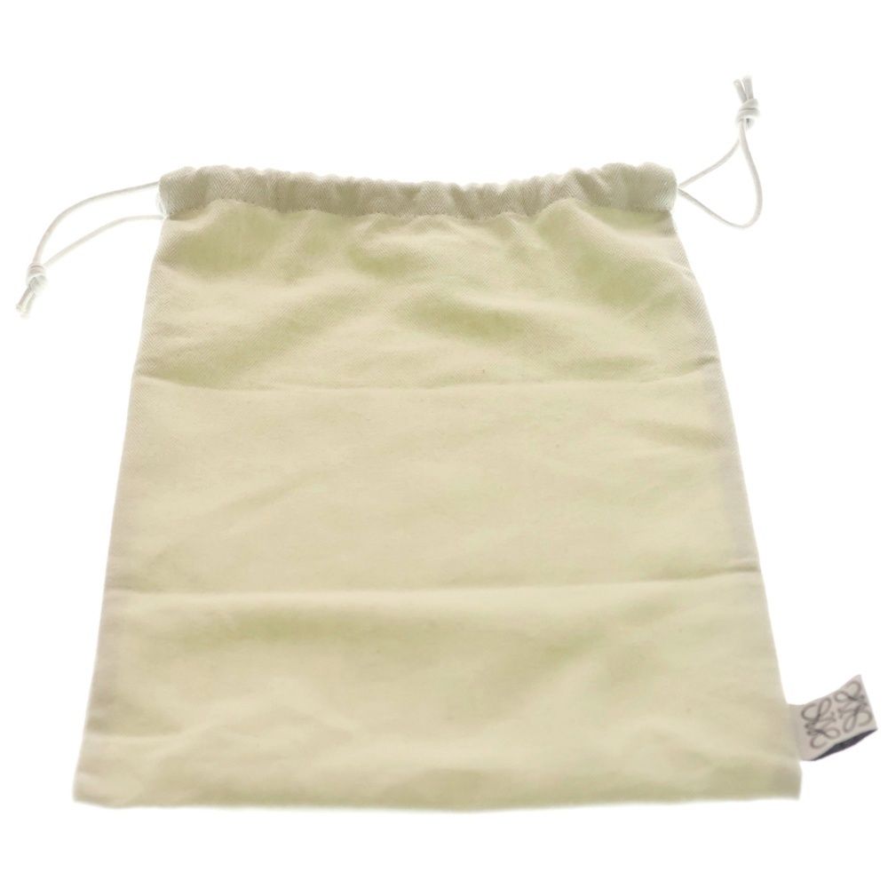 Loewe Vertical T-pocket Mini Shoulder Bag Khaki Green Leather Silver