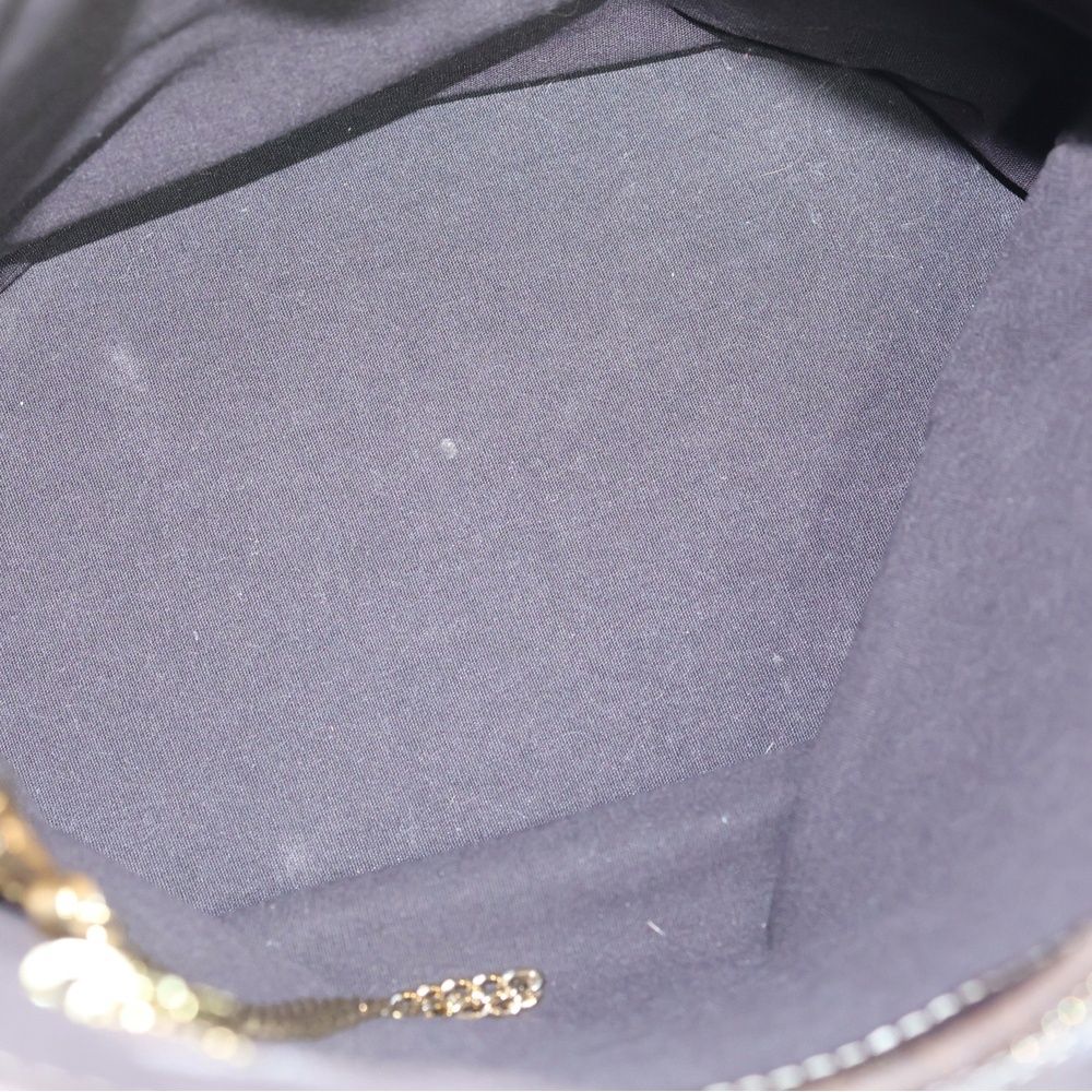 Louis Vuitton Monogram Mini Bucket PM Tote Brown Leather Canvas Gold