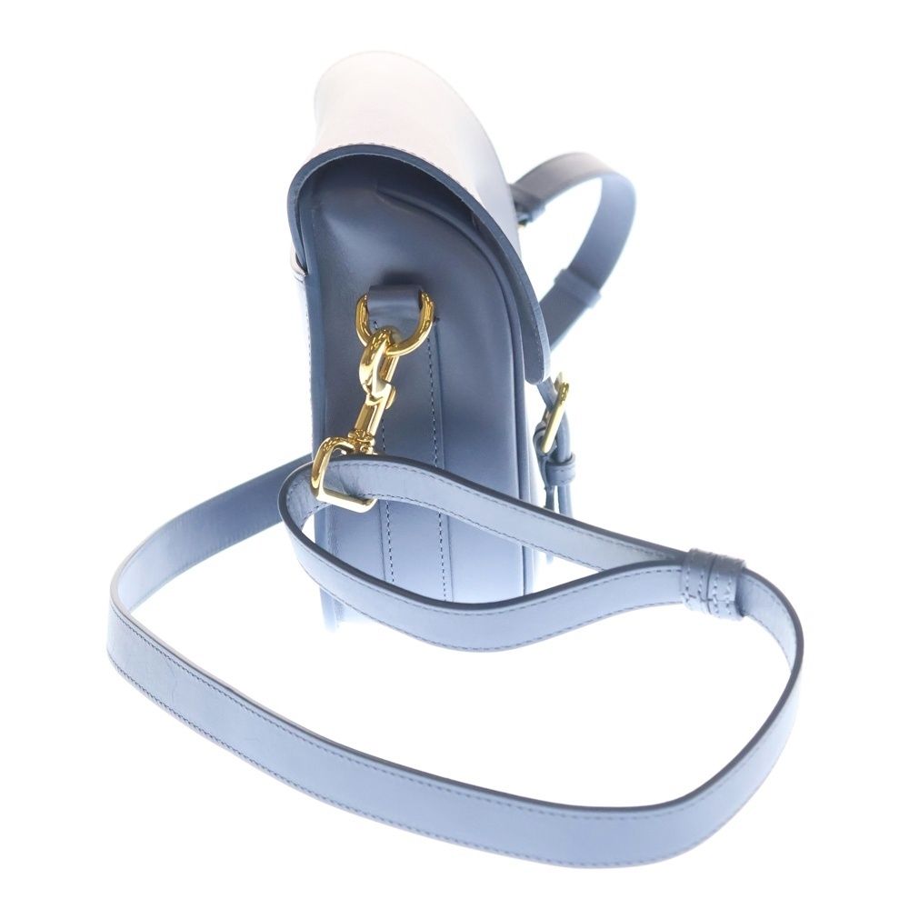 Dior Bobbi Mini Shoulder Bag Light Blue Leather Gold