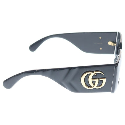 Gucci Side GG Logo Square Sunglasses Black Eyewear