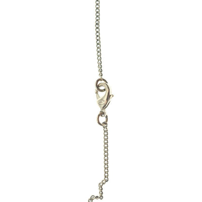 Chanel CC Logo Line Stone Necklace Pendant Chain Gold