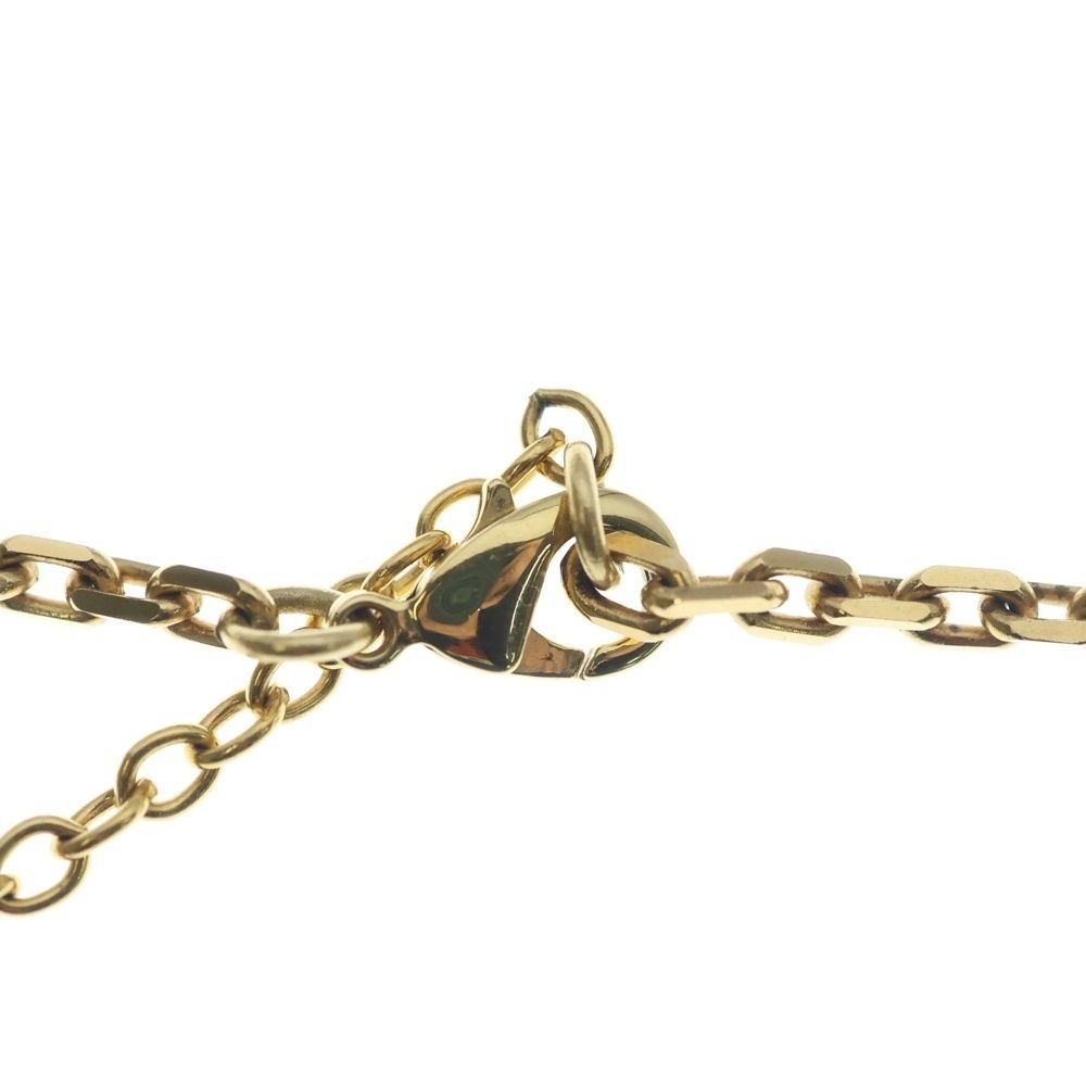 Louis Vuitton Pendentif Magnetic Necklace Pendant Chain Black Brown Gold Plated