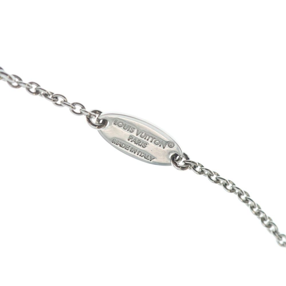 Louis Vuitton Essential Necklace Pendant Chain Silver