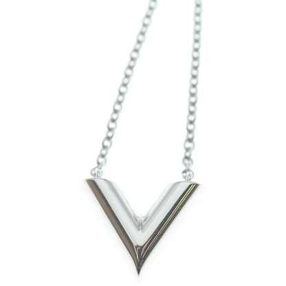 Louis Vuitton Essential Necklace Pendant Chain Silver