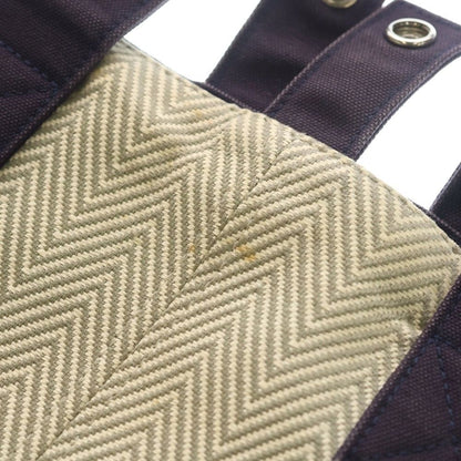 Hermes Pannier de Plage Tote Beige Canvas Leather