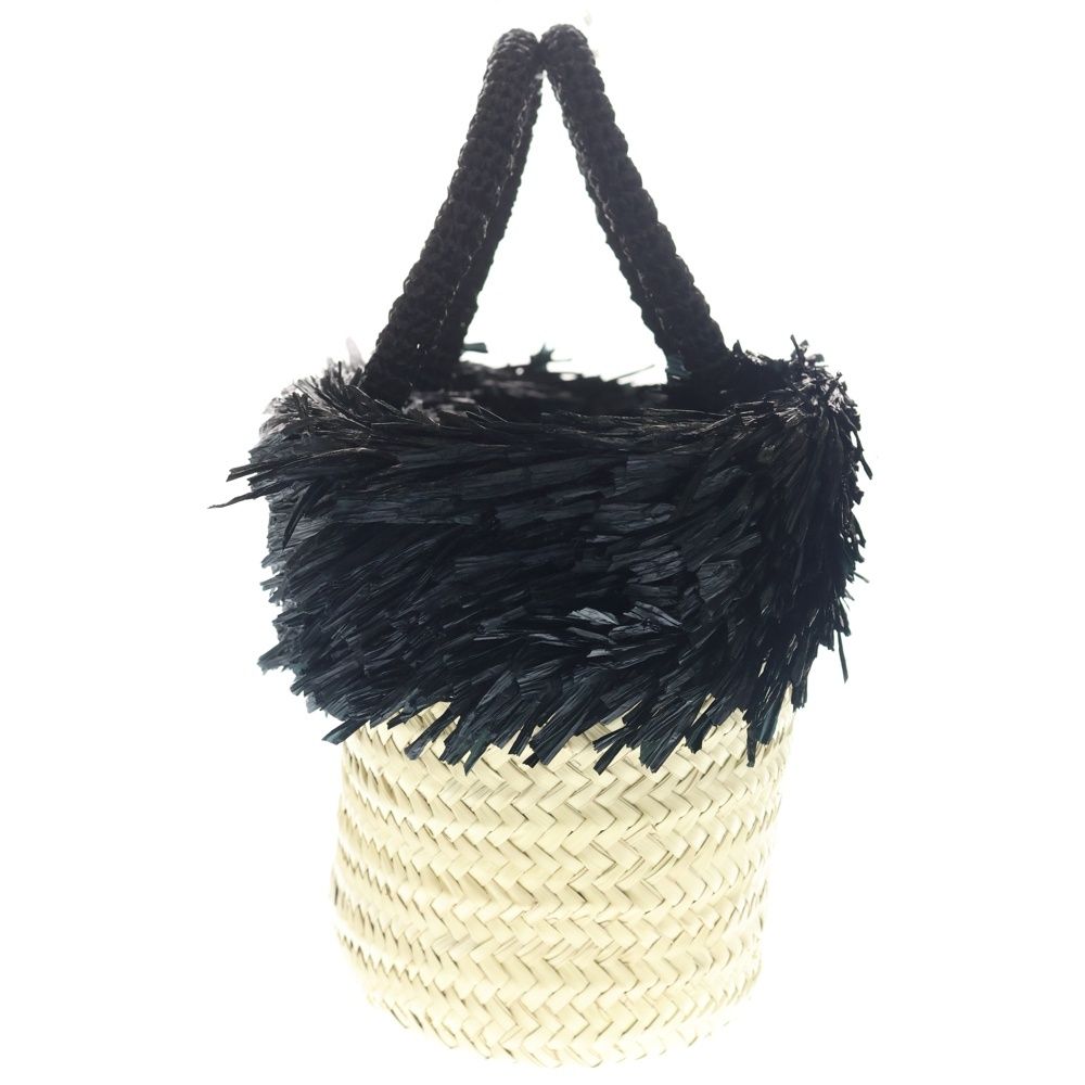 Miu Miu Palmit Basket Bag Handbag Natural Brown