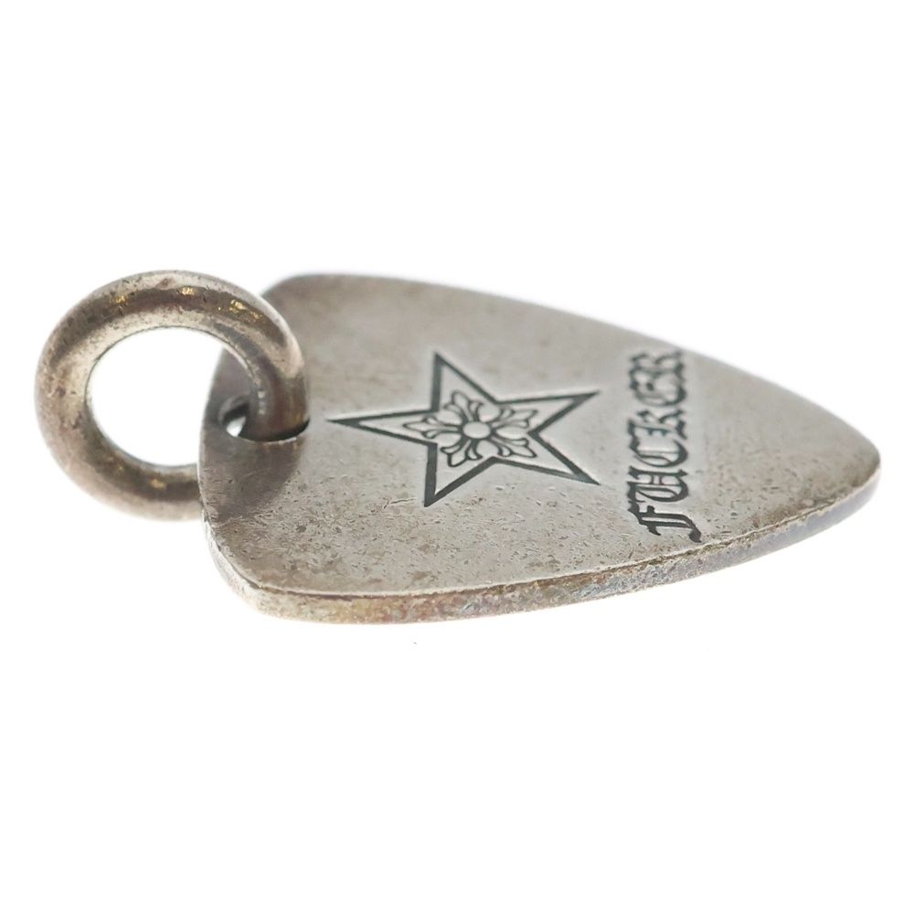 Chrome Hearts Guitar Pick Pendant Top Silver