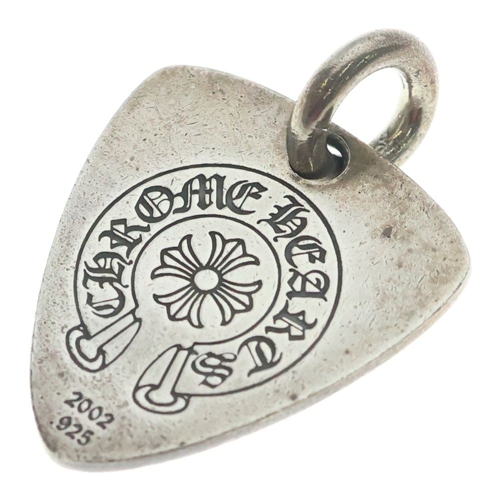 Chrome Hearts Guitar Pick Pendant Top Silver