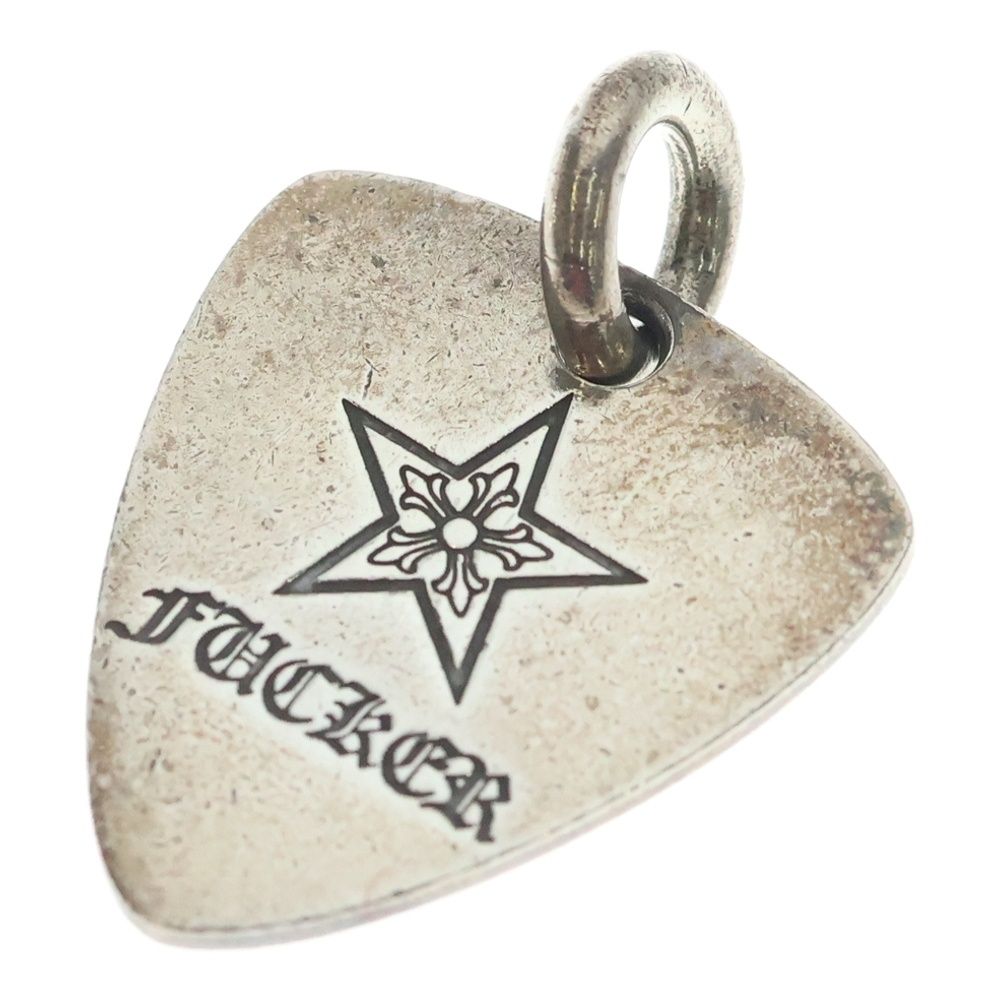 Chrome Hearts Guitar Pick Pendant Top Silver