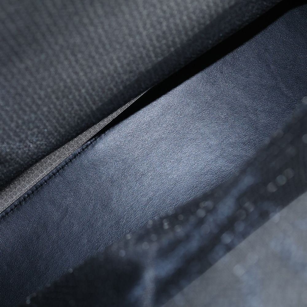 Prada Logo Tote Sequin Black Silver