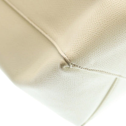 Celine Vertical Cover Small Tote White Leather Silver
