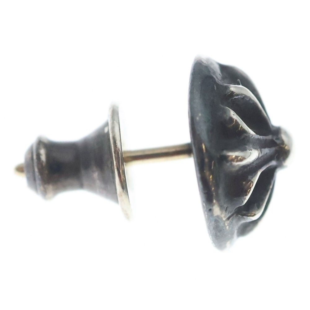 Chrome Hearts Stud Crsbll Cross Ball Earrings Silver