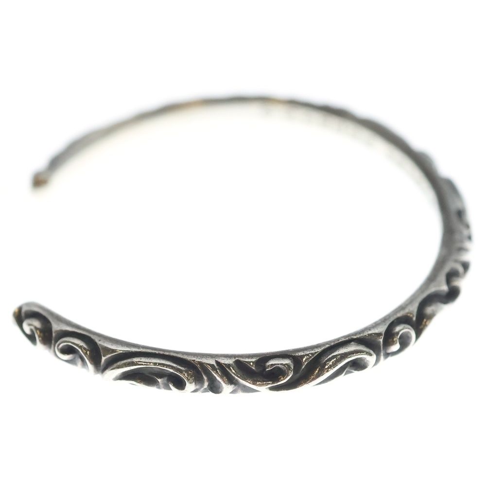 Chrome Hearts Bangle Scroll Band Bracelet Silver