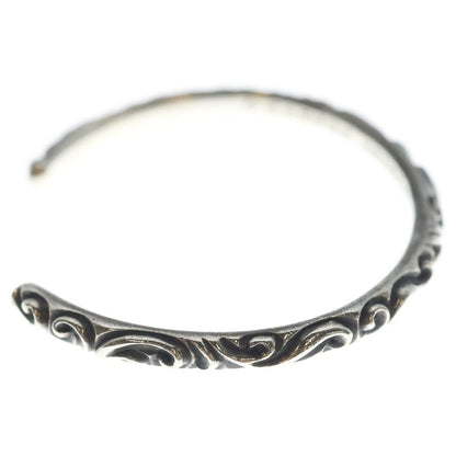 Chrome Hearts Bangle Scroll Band Bracelet Silver