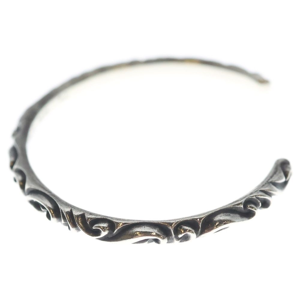 Chrome Hearts Bangle Scroll Band Bracelet Silver
