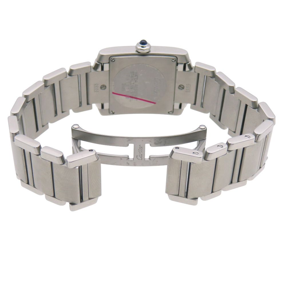 Cartier Tank Francaise MM Quartz Watch SS Silver