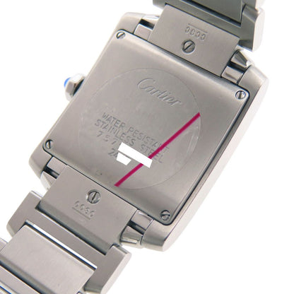 Cartier Tank Francaise MM Quartz Watch SS Silver