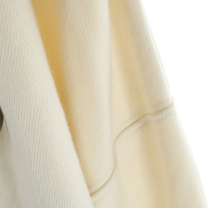 Loewe Anagram Patch Hoodie Leather Pullover Sweatshirt Ivory