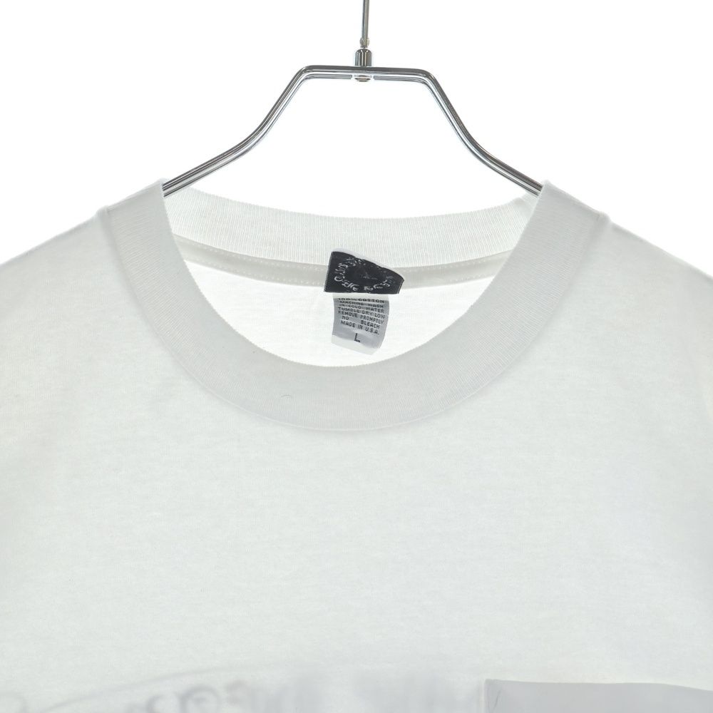Chrome Hearts Vintage CH Scroll Logo L S Tee Arm Print Long Sleeve T-Shirt White
