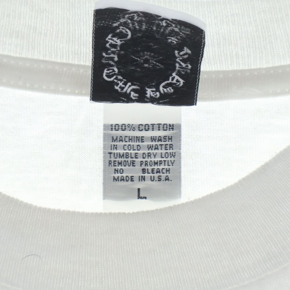 Chrome Hearts Vintage CH Scroll Logo L S Tee Arm Print Long Sleeve T-Shirt White
