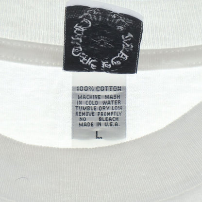 Chrome Hearts Vintage CH Scroll Logo L S Tee Arm Print Long Sleeve T-Shirt White