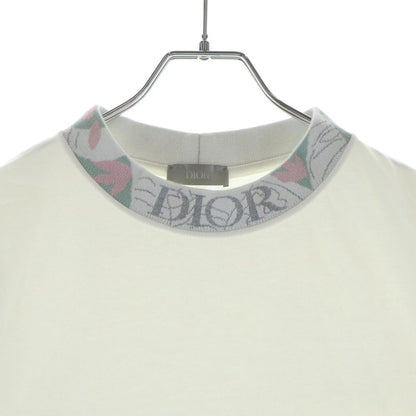 Dior Neck Logo Short Sleeve T-Shirt White