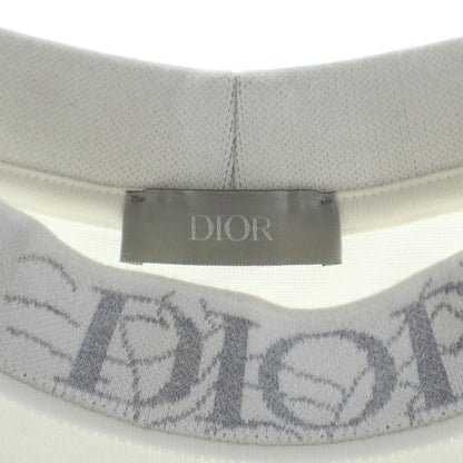 Dior Neck Logo Short Sleeve T-Shirt White