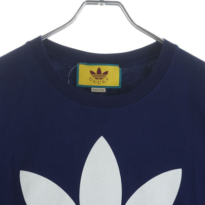Gucci Adidas T-Shirt Short Sleeve Navy