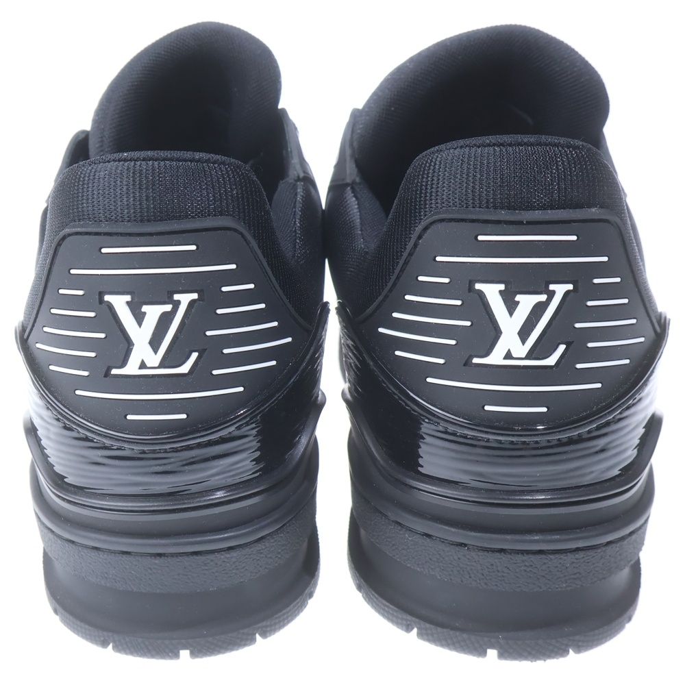 Louis Vuitton LV Trainers Epi Patent Leather Low Cut Sneakers Black