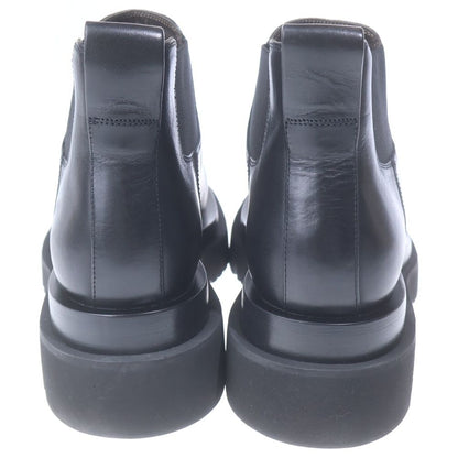 Bottega Veneta Rug Chelsea Ankle Boots Black Leather 38