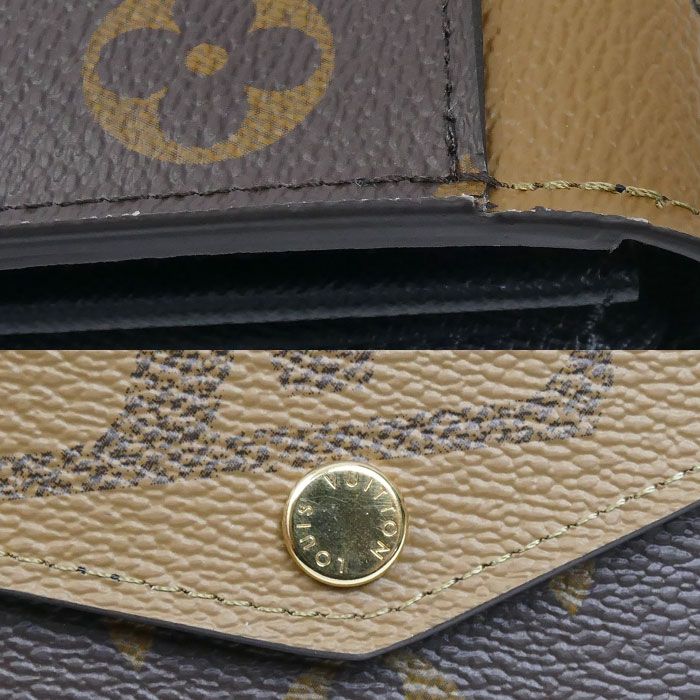 Louis Vuitton Portefeuille Sarah Wallet Monogram Giant Reverse Brown