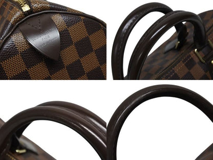 Louis Vuitton Speedy 30 Handbag Damier Canvas Gold Brown — view 5