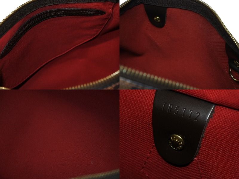 Louis Vuitton Speedy 30 Handbag Damier Canvas Gold Brown — view 8