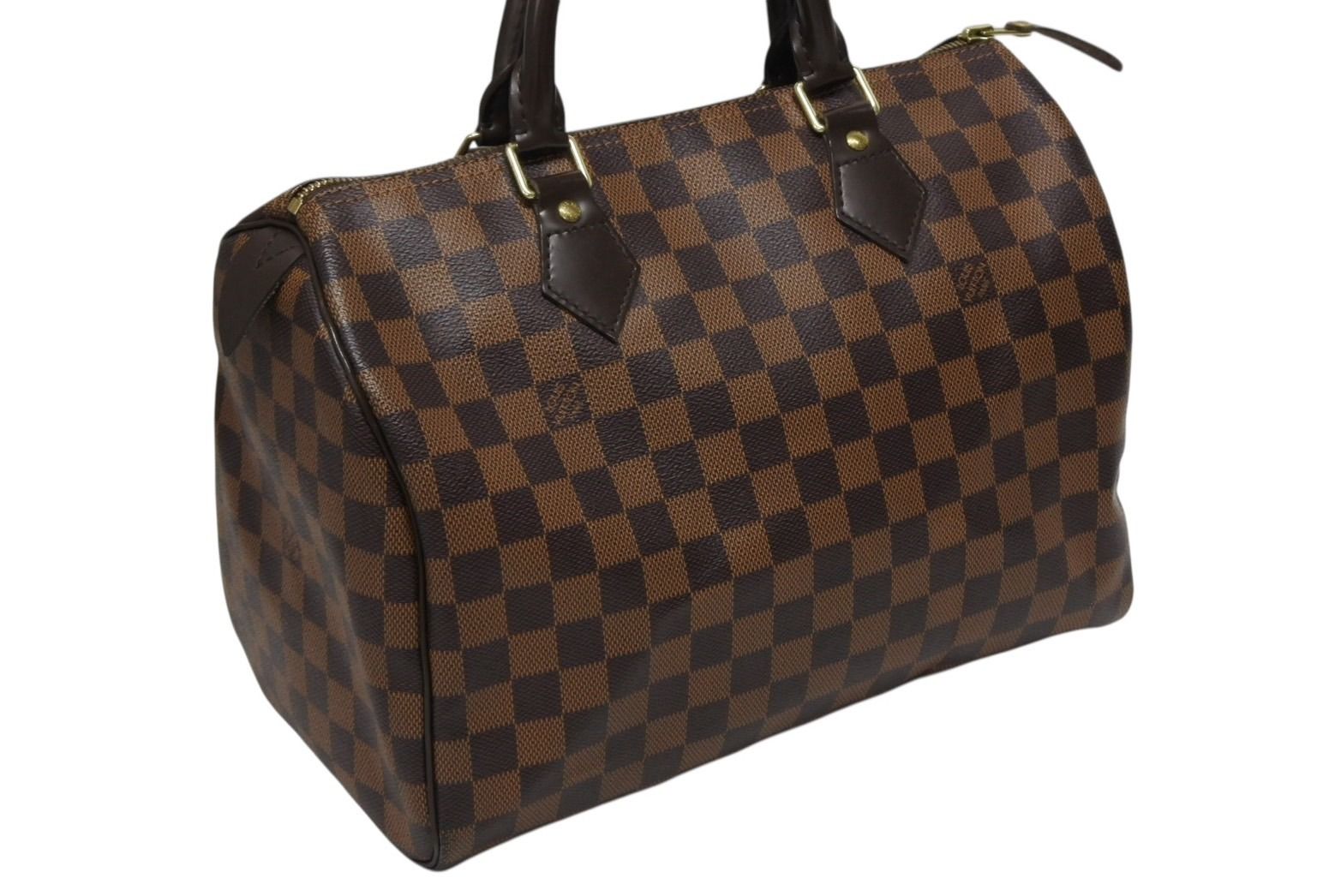 Louis Vuitton Speedy 30 Handbag Damier Canvas Gold Brown — view 4