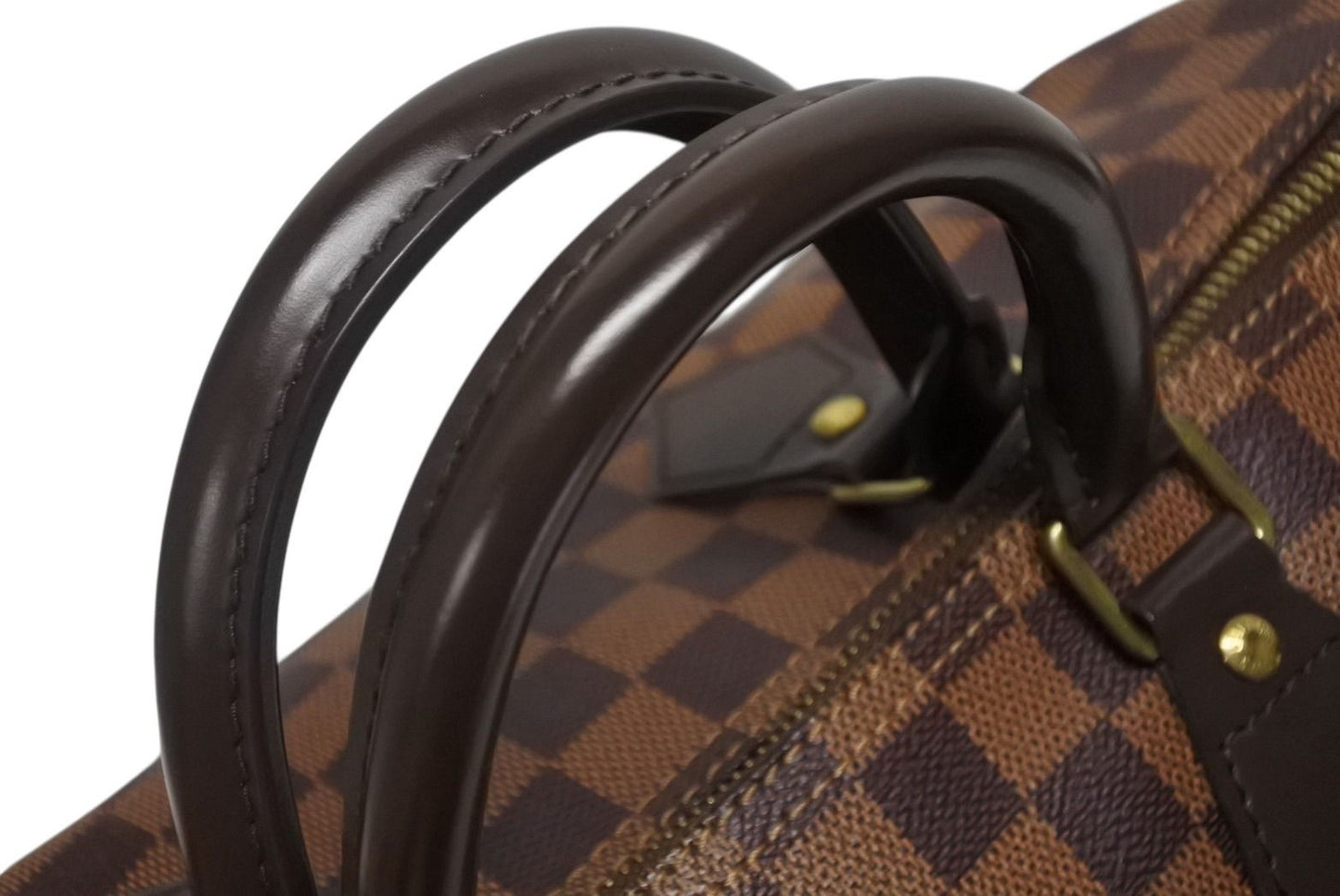 Louis Vuitton Speedy 35 Handbag Damier Canvas Brown Gold — view 6
