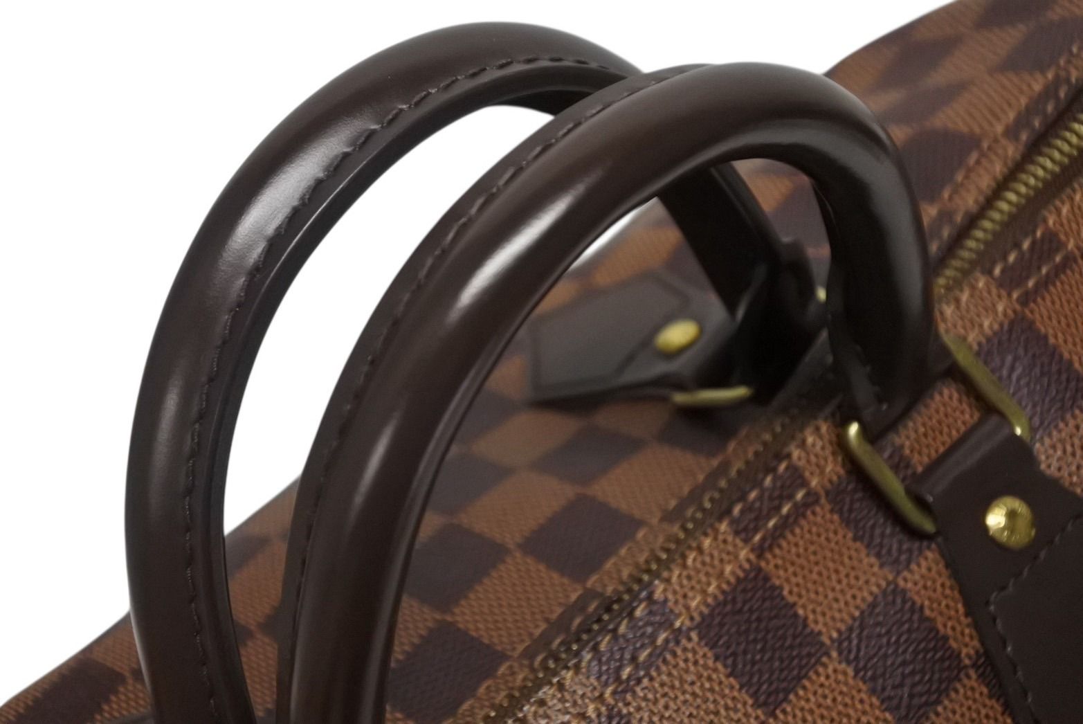 Louis Vuitton Speedy 35 Handbag Damier Canvas Brown Gold — view 6