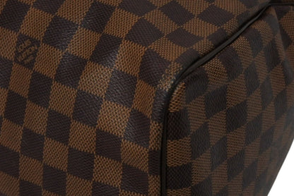 Louis Vuitton Speedy 35 Handbag Damier Canvas Brown Gold — view 8