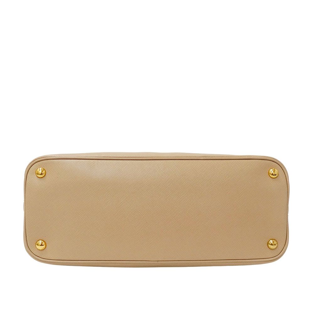 Prada 2-Way Shoulder Bag Saffiano Promenade Beige Commuting to School
