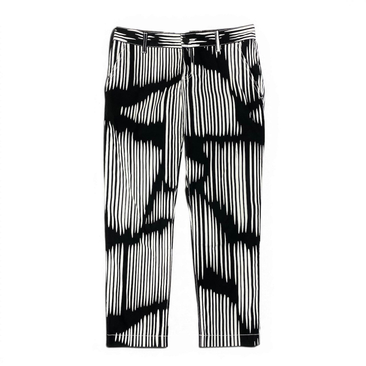 Gucci Zebra Stripe Stretch Pants 40 Black White — view 2