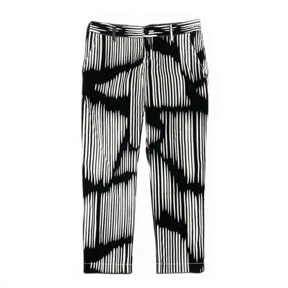 Gucci Zebra Stripe Stretch Pants 40 Black White — view 2