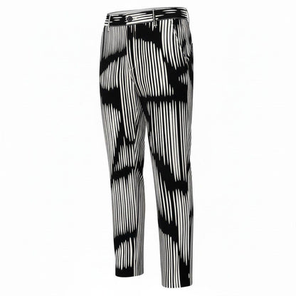 Gucci Zebra Stripe Stretch Pants 40 Black White