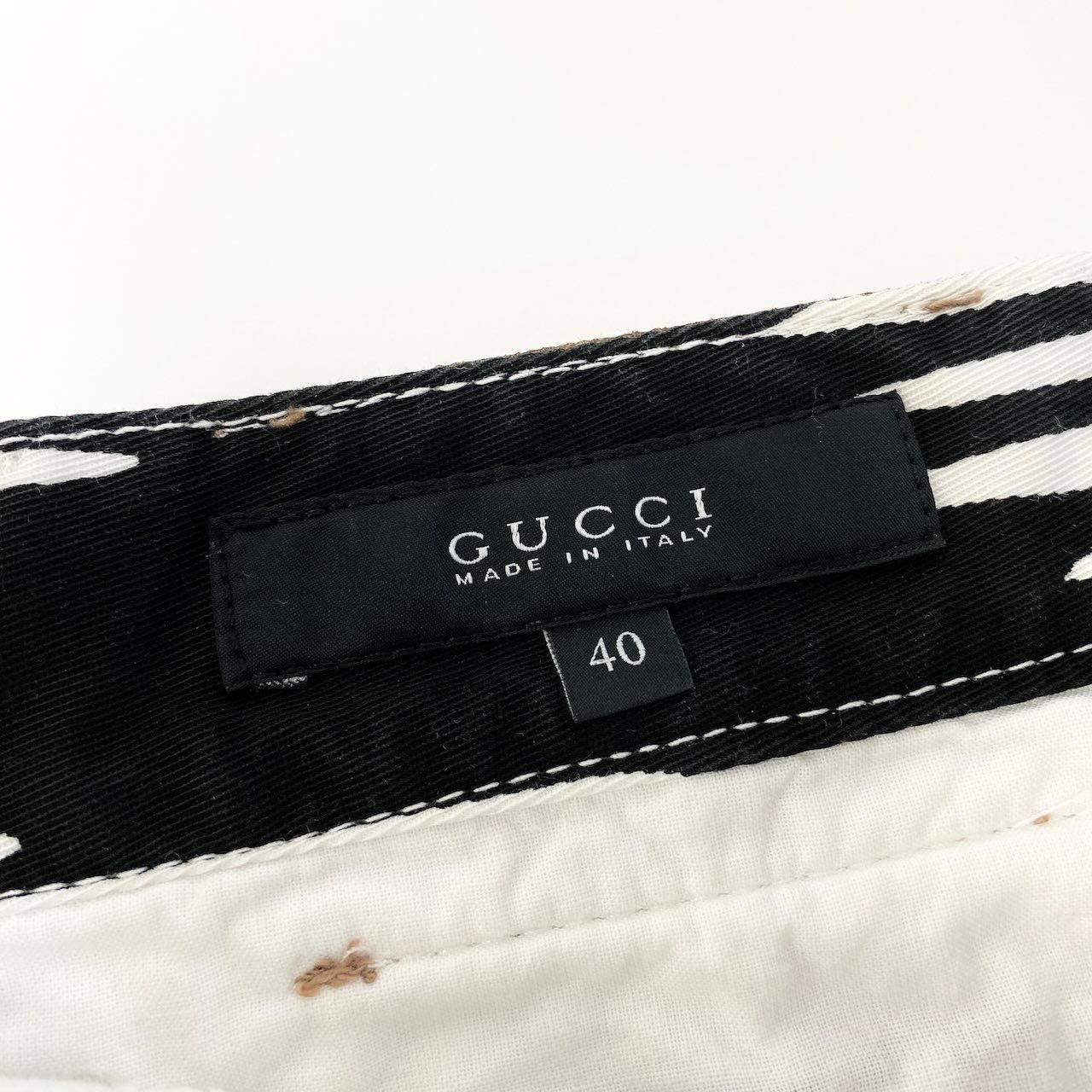Gucci Zebra Stripe Stretch Pants 40 Black White — view 9