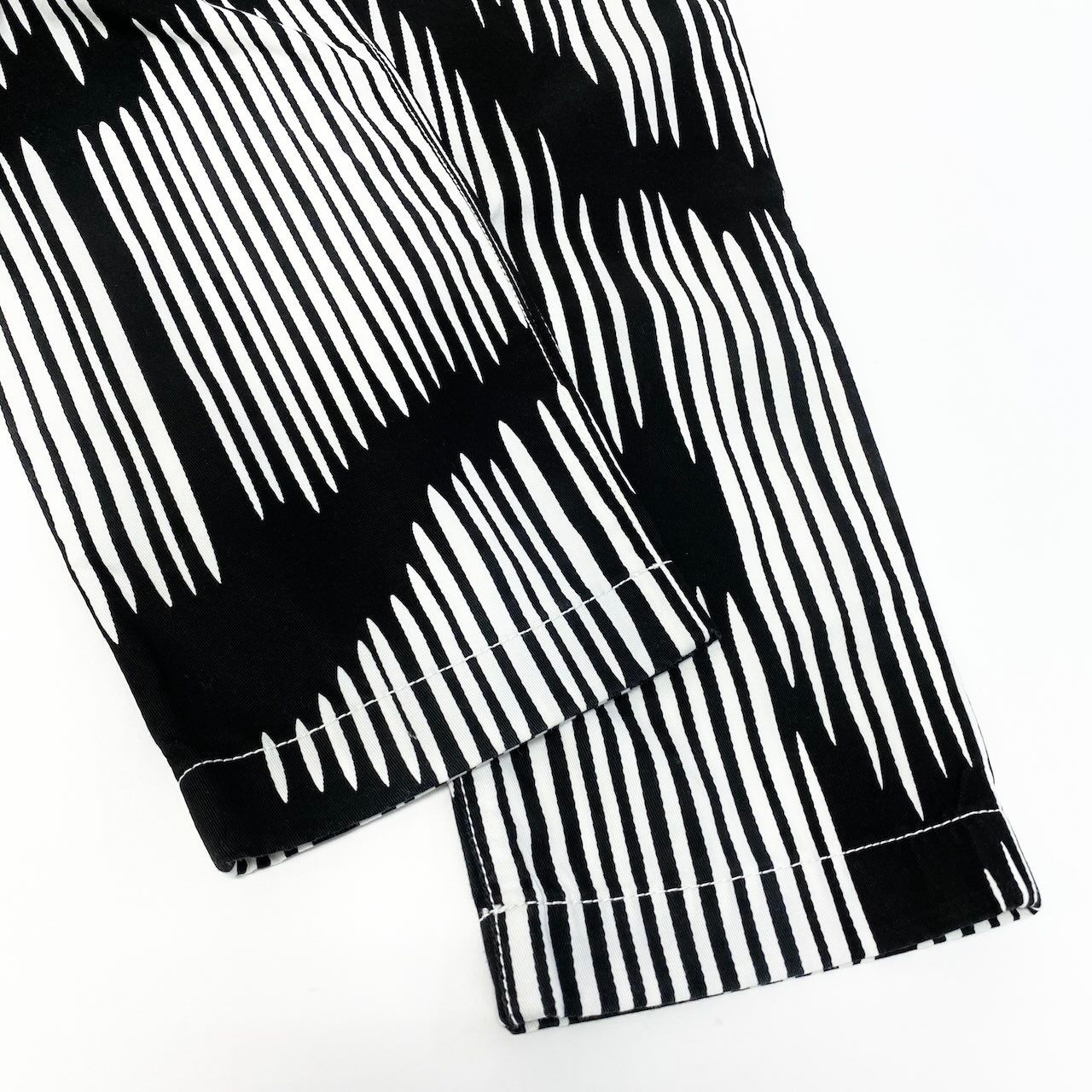 Gucci Zebra Stripe Stretch Pants 40 Black White — view 6