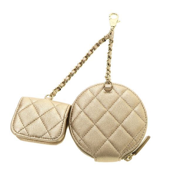 Chanel Quilted Air Pods Case Wallet