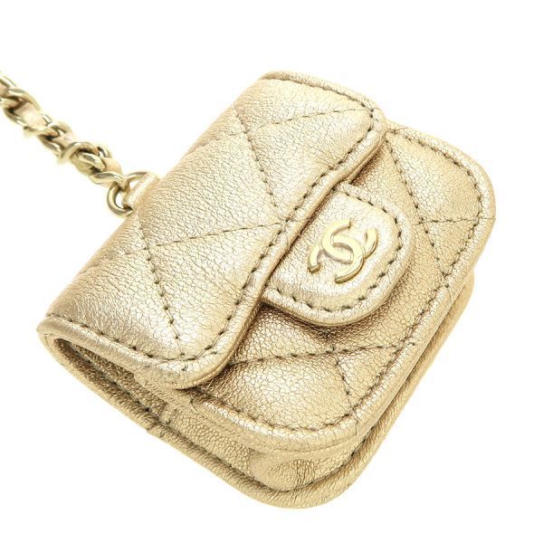 Chanel Quilted Air Pods Case Wallet