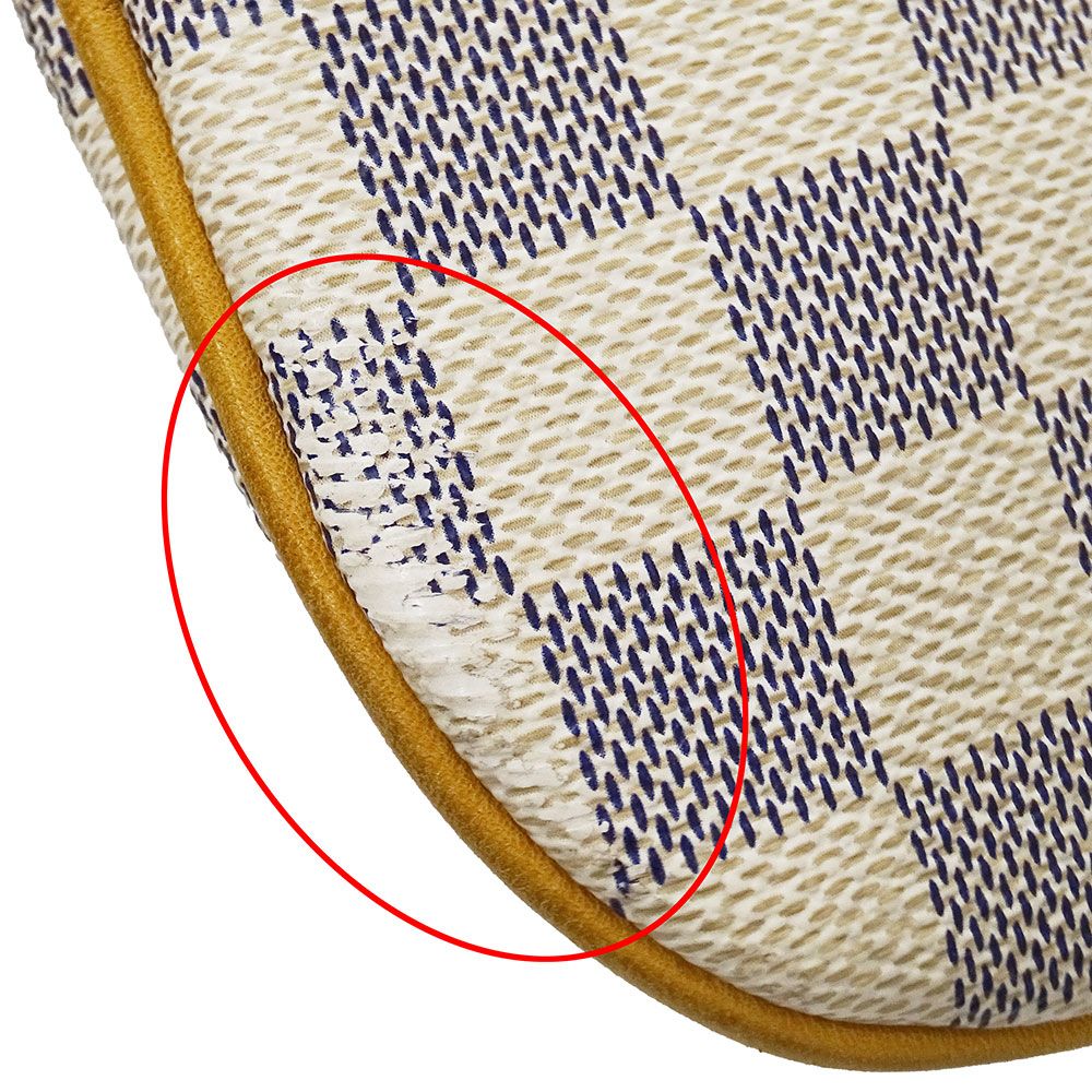 Louis Vuitton Shoulder Bag Damier Azur Canvas Pochette Bosphore Ivory Crossbody