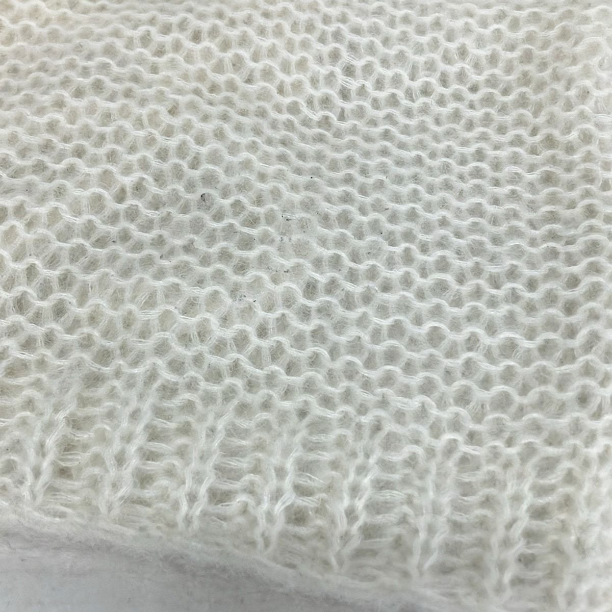 Loewe Short Sleeve Sweater XS Ivory Mesh Anagram