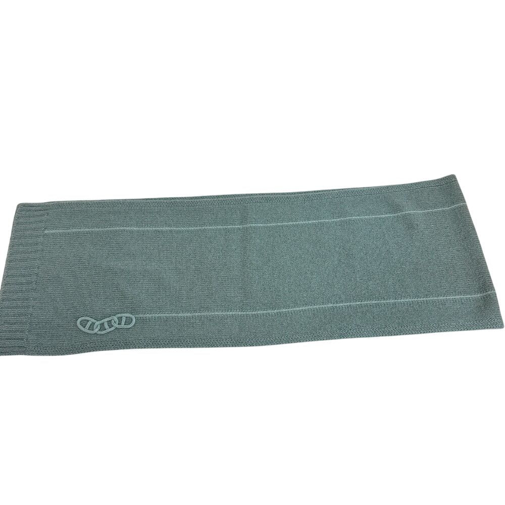 Hermes Maillon Torase Cashmere Scarf Green
