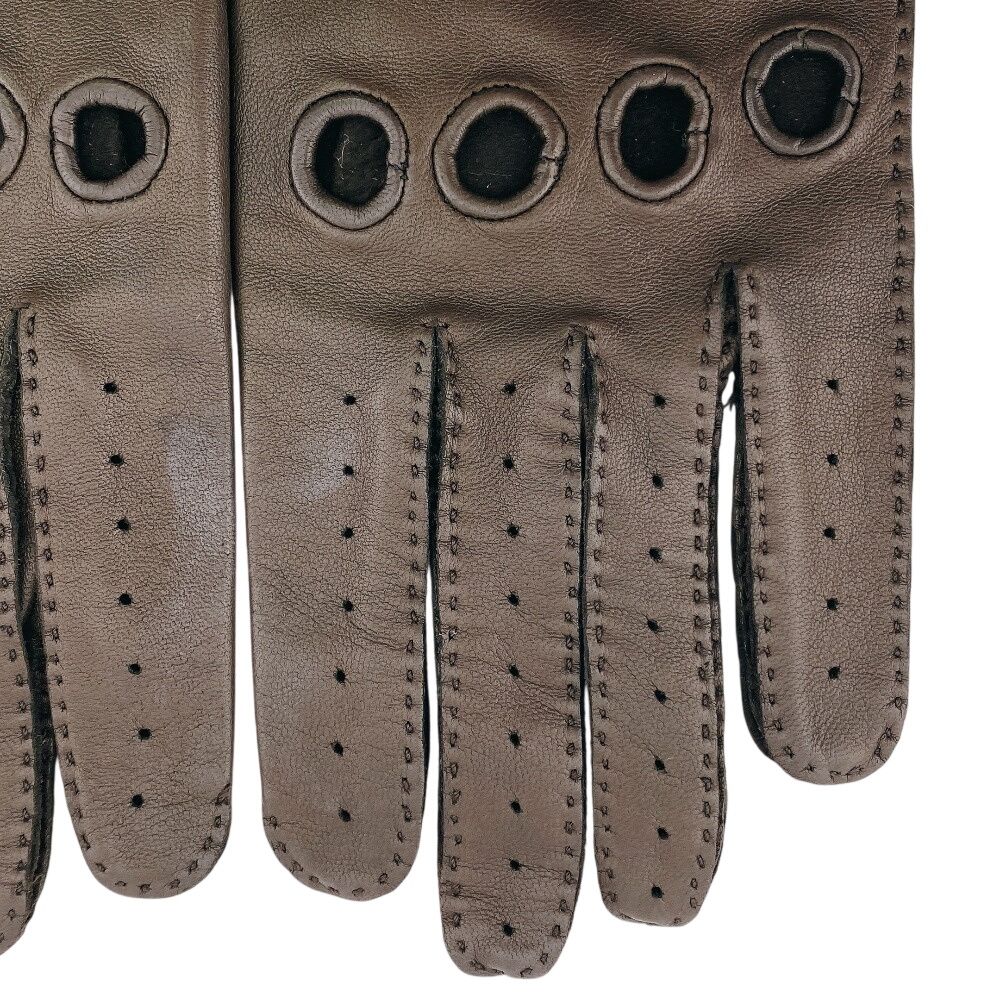 Hermes Gloves Series Leather Brown