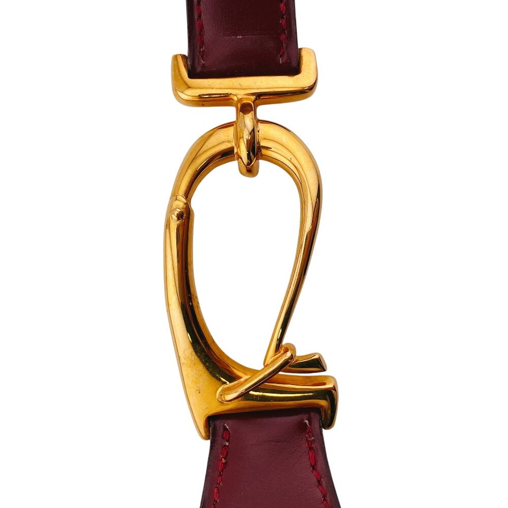 Hermes Vintage Leather Belt Red